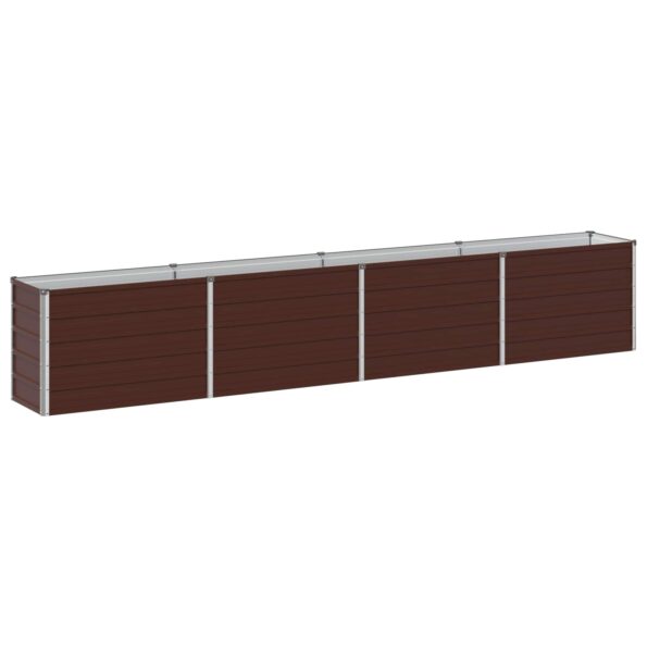 vidaXL Vyvýšený záhon Hnedá 320 x 40 x 55 cm studené valcovaná oceľ – Obrázok 2