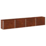 vidaXL Vyvýšený záhon Hrdzavý 320 x 40 x 55 cm corton – Obrázok 2