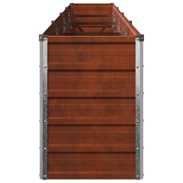 vidaXL Vyvýšený záhon Hrdzavý 320 x 40 x 55 cm corton – Obrázok 5