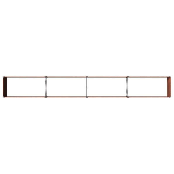 vidaXL Vyvýšený záhon Hrdzavý 320 x 40 x 55 cm corton – Obrázok 6