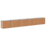 vidaXL Vyvýšený záhon Drevo hnedé 400 x 40 x 55 cm – Obrázok 2