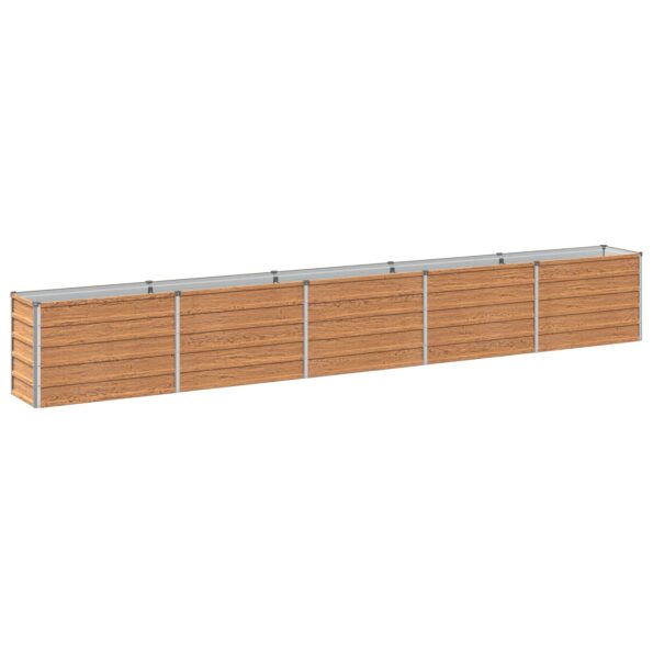 vidaXL Vyvýšený záhon Drevo hnedé 400 x 40 x 55 cm – Obrázok 2