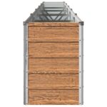 vidaXL Vyvýšený záhon Drevo hnedé 400 x 40 x 55 cm – Obrázok 4