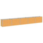vidaXL Vyvýšený záhon Prírodná 400 x 40 x 55 cm studené valcovaná oceľ – Obrázok 2