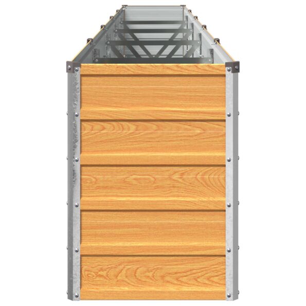 vidaXL Vyvýšený záhon Prírodná 400 x 40 x 55 cm studené valcovaná oceľ – Obrázok 4