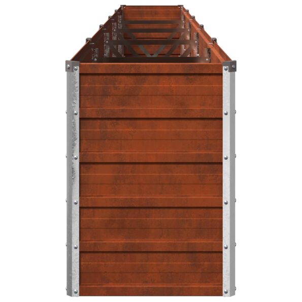 vidaXL Vyvýšený záhon Hrdzavý 400 x 40 x 55 cm corton – Obrázok 5