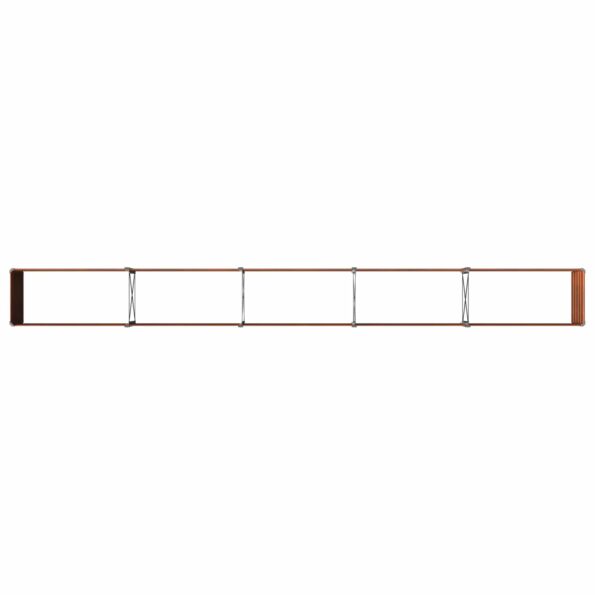 vidaXL Vyvýšený záhon Hrdzavý 400 x 40 x 55 cm corton – Obrázok 6