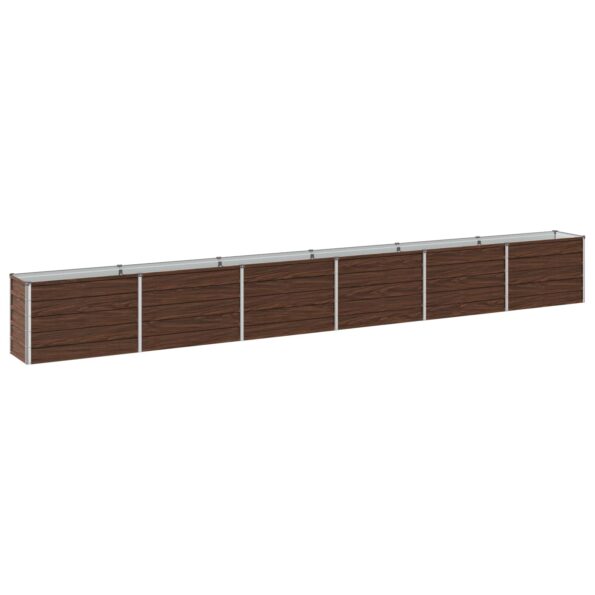 vidaXL Vyvýšený záhon Čierna 480 x 40 x 55 cm studené valcovaná oceľ – Obrázok 2