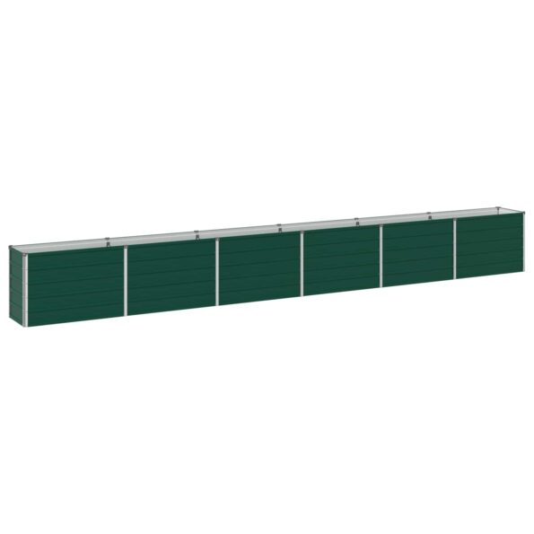 vidaXL Vyvýšený záhon Zelená 480 x 40 x 55 cm studené valcované oceľ – Obrázok 2