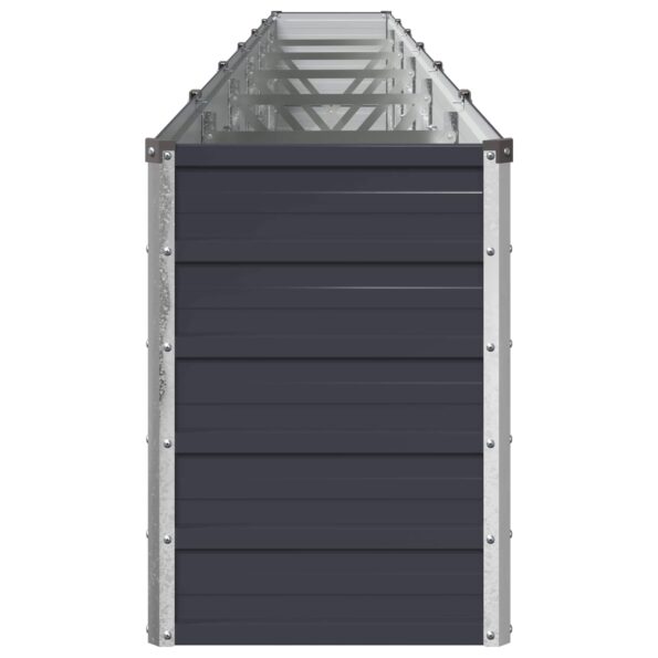 vidaXL Vyvýšený záhon Antracitová 480 x 40 x 55 cm – Obrázok 4