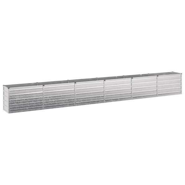 vidaXL Vyvýšený záhon Strieborná 480 x 40 x 55 cm pozinkované – Obrázok 2