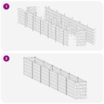 vidaXL Vyvýšený záhon Hrdzavý 480 x 40 x 55 cm corton – Obrázok 10