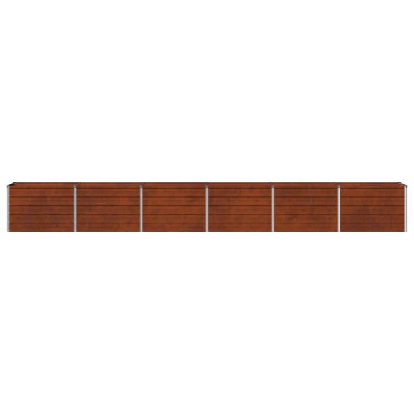 vidaXL Vyvýšený záhon Hrdzavý 480 x 40 x 55 cm corton – Obrázok 4