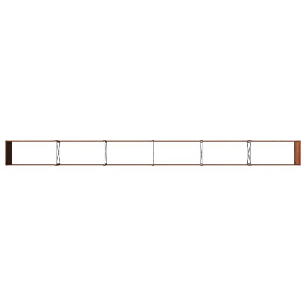 vidaXL Vyvýšený záhon Hrdzavý 480 x 40 x 55 cm corton – Obrázok 6