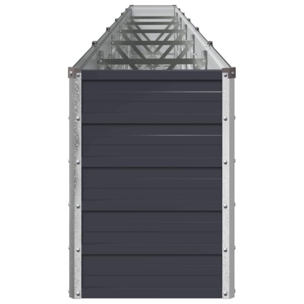 vidaXL Vyvýšený záhon Antracitová 600 x 40 x 55 cm – Obrázok 3