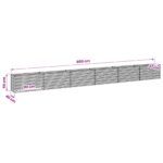 vidaXL Vyvýšený záhon Hrdzavý 600 x 40 x 55 cm corton – Obrázok 10