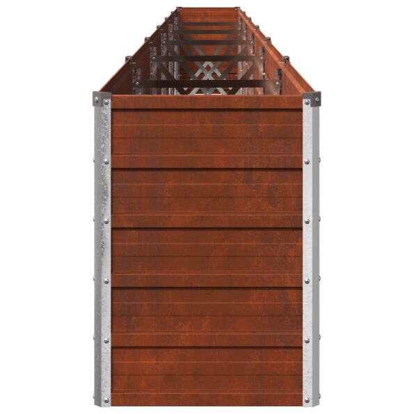 vidaXL Vyvýšený záhon Hrdzavý 600 x 40 x 55 cm corton – Obrázok 4