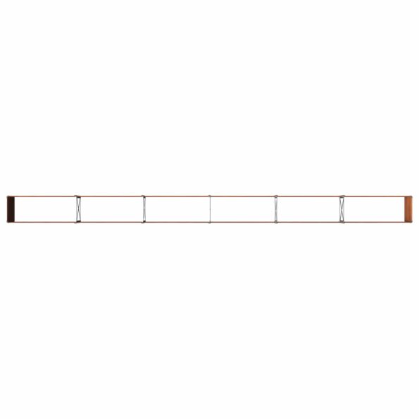 vidaXL Vyvýšený záhon Hrdzavý 600 x 40 x 55 cm corton – Obrázok 5