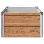 vidaXL Vyvýšený záhon Drevo hnedé 100 x 40 x 24 cm – Obrázok 4