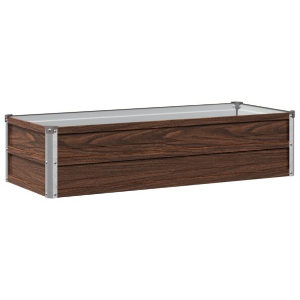 vidaXL Vyvýšený záhon Čierna 100 x 40 x 24 cm studené valcovaná oceľ – Obrázok 2