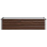 vidaXL Vyvýšený záhon Čierna 100 x 40 x 24 cm studené valcovaná oceľ – Obrázok 3