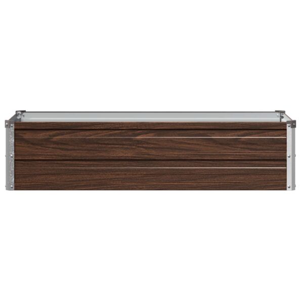 vidaXL Vyvýšený záhon Čierna 100 x 40 x 24 cm studené valcovaná oceľ – Obrázok 3