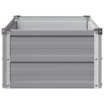 vidaXL Vyvýšený záhon Sivá 100 x 40 x 24 cm studené valcovaná oceľ – Obrázok 4
