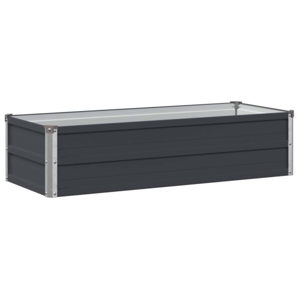 vidaXL Vyvýšený záhon Antracitová 100 x 40 x 24 cm – Obrázok 2