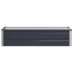 vidaXL Vyvýšený záhon Antracitová 100 x 40 x 24 cm – Obrázok 3
