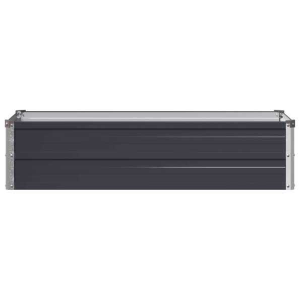 vidaXL Vyvýšený záhon Antracitová 100 x 40 x 24 cm – Obrázok 3