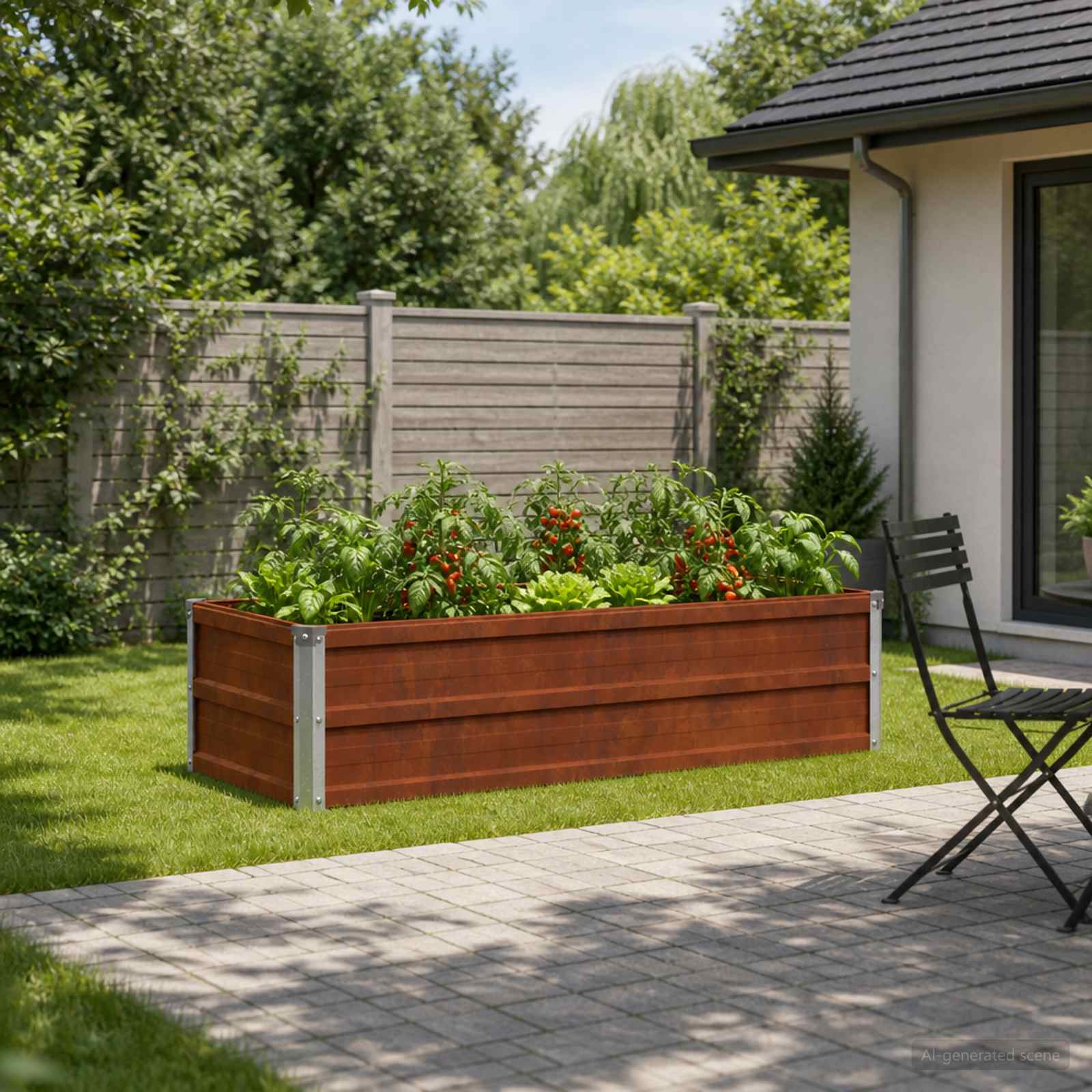 8006314_1.jpg vidaXL Vyvýšený záhon Hrdzavý 100 x 40 x 24 cm corton – Obrázok 1