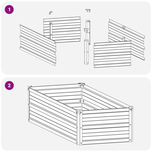 vidaXL Vyvýšený záhon Hrdzavý 100 x 40 x 24 cm corton – Obrázok 10