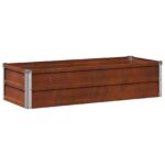 vidaXL Vyvýšený záhon Hrdzavý 100 x 40 x 24 cm corton – Obrázok 2