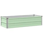 vidaXL Vyvýšený záhon Pastelovo zelená 100 x 40 x 24 cm – Obrázok 2