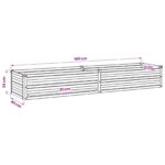 vidaXL Vyvýšený záhon Drevo hnedé 160 x 40 x 24 cm – Obrázok 9