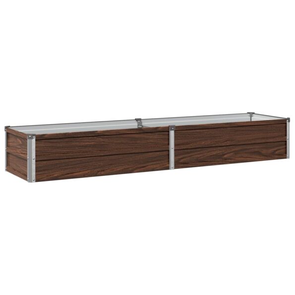 vidaXL Vyvýšený záhon Čierna 160 x 40 x 24 cm studené valcovaná oceľ – Obrázok 2