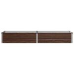 vidaXL Vyvýšený záhon Čierna 160 x 40 x 24 cm studené valcovaná oceľ – Obrázok 3