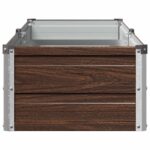 vidaXL Vyvýšený záhon Čierna 160 x 40 x 24 cm studené valcovaná oceľ – Obrázok 4