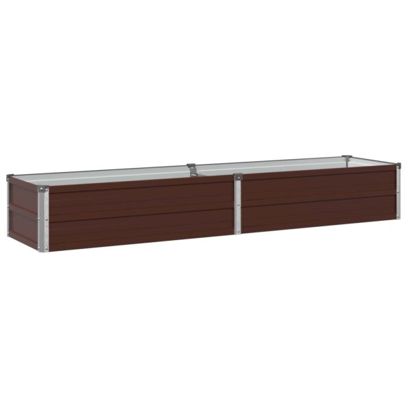 vidaXL Vyvýšený záhon Hnedá 160 x 40 x 24 cm studené valcovaná oceľ – Obrázok 2