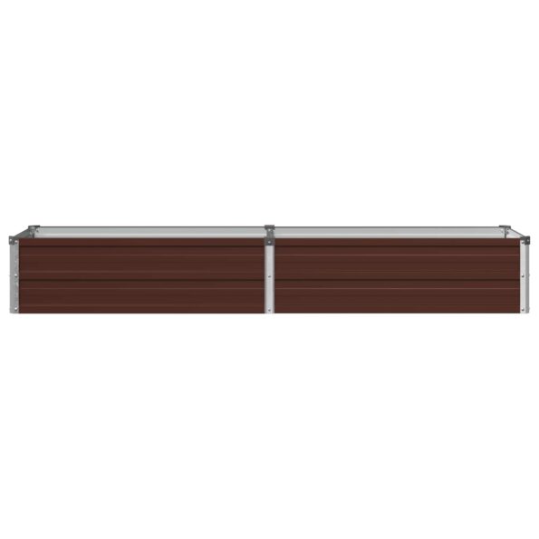vidaXL Vyvýšený záhon Hnedá 160 x 40 x 24 cm studené valcovaná oceľ – Obrázok 3
