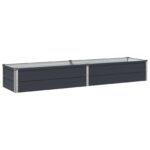 vidaXL Vyvýšený záhon Antracitová 160 x 40 x 24 cm – Obrázok 2