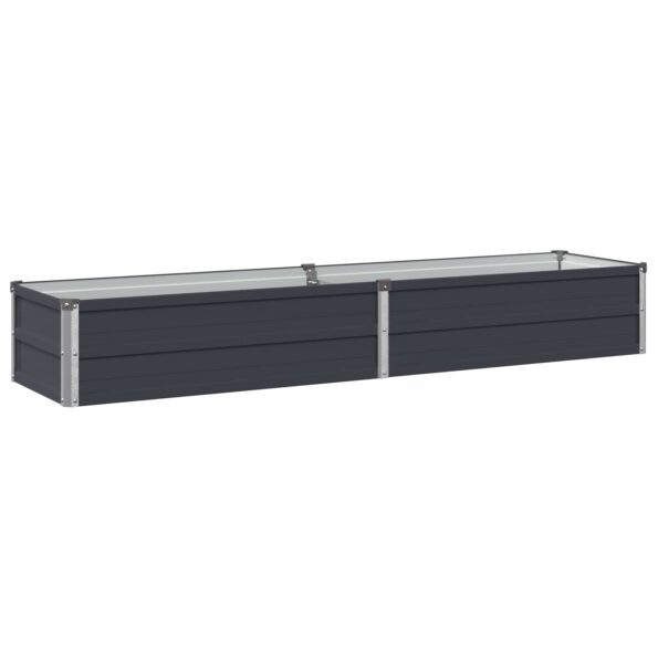 vidaXL Vyvýšený záhon Antracitová 160 x 40 x 24 cm – Obrázok 2