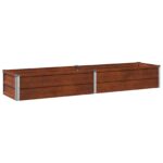 vidaXL Vyvýšený záhon Hrdzavý 160 x 40 x 24 cm corton – Obrázok 2