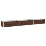 vidaXL Vyvýšený záhon Čierna 240 x 40 x 24 cm studené valcovaná oceľ – Obrázok 2
