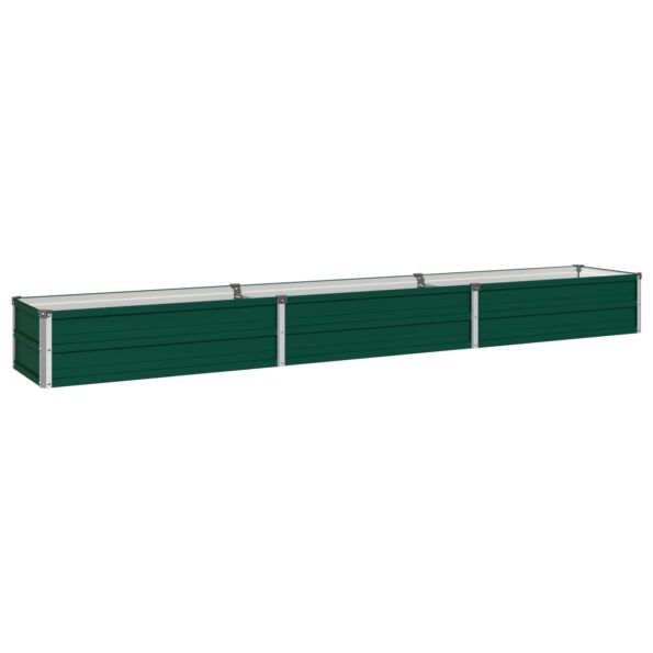 vidaXL Vyvýšený záhon Zelená 240 x 40 x 24 cm studené valcované oceľ – Obrázok 2