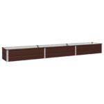 vidaXL Vyvýšený záhon Hnedá 240 x 40 x 24 cm studené valcovaná oceľ – Obrázok 2