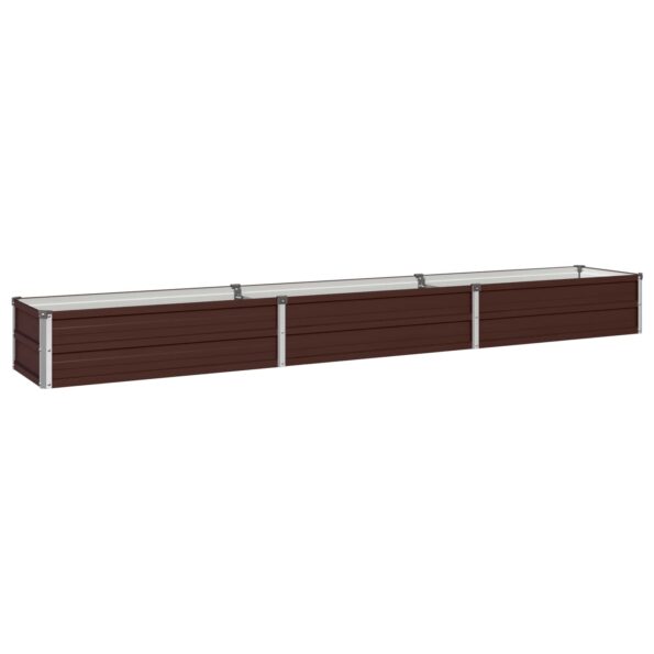 vidaXL Vyvýšený záhon Hnedá 240 x 40 x 24 cm studené valcovaná oceľ – Obrázok 2