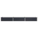 vidaXL Vyvýšený záhon Antracitová 240 x 40 x 24 cm – Obrázok 3