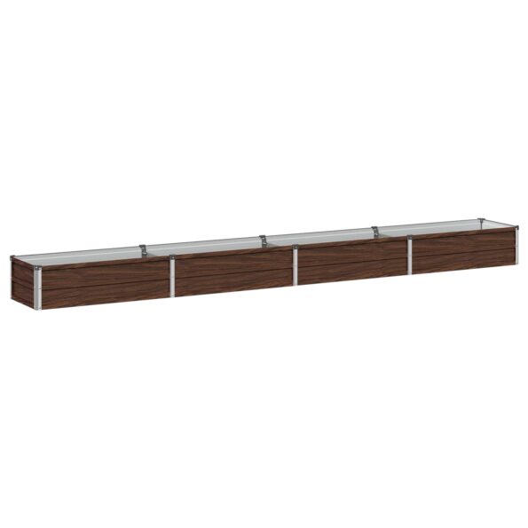 vidaXL Vyvýšený záhon Čierna 320 x 40 x 24 cm studené valcovaná oceľ – Obrázok 2