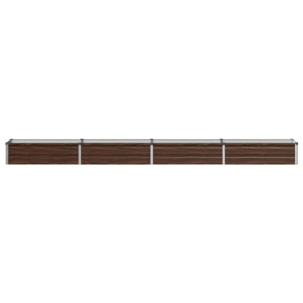 vidaXL Vyvýšený záhon Čierna 320 x 40 x 24 cm studené valcovaná oceľ – Obrázok 3